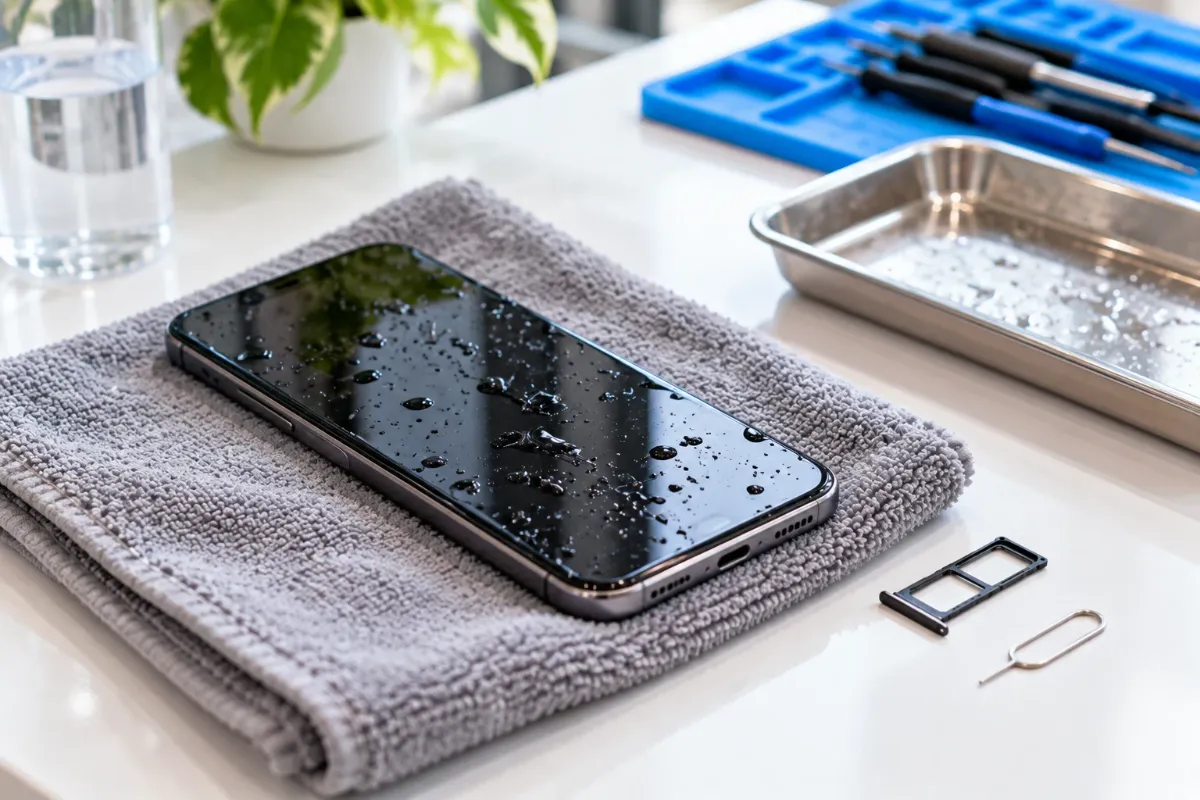Điện thoại rơi vào nước: làm gì ngay để cứu máy?